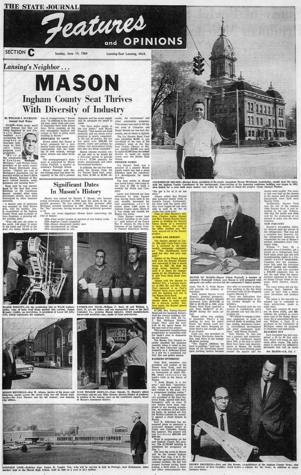 Rayner Opera House (Farr Theatre) - June 1964 Article (newer photo)